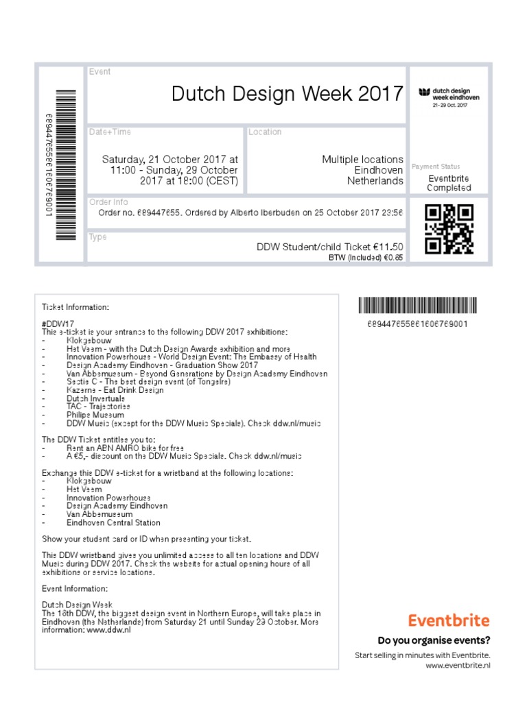 Ticket | Netherlands | Ephemera