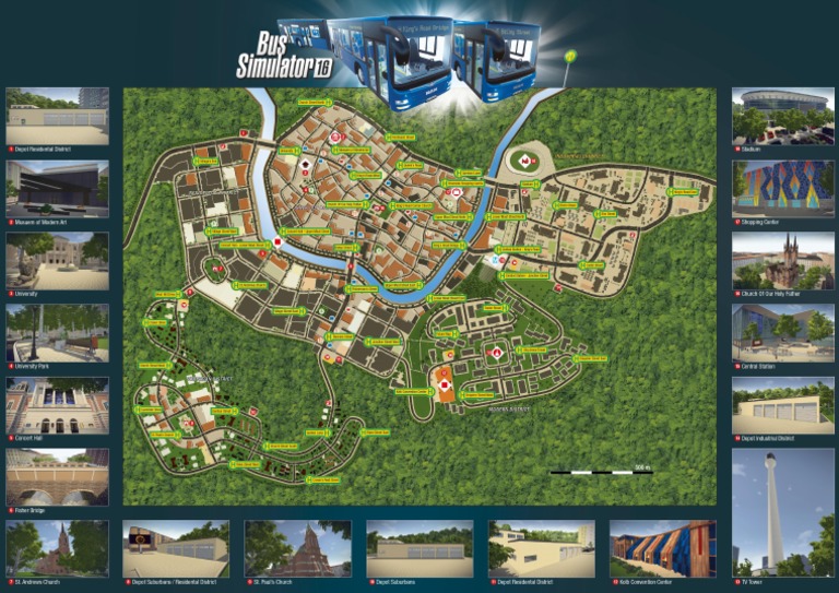 Bus Simulator 16 Map en DinA4 | PDF