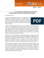Informe Preliminar Misión Acompañamiento Electoral Nicaragua 2017