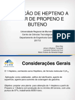 Produção de 1-Hepteno a partir de Propeno e Buteno