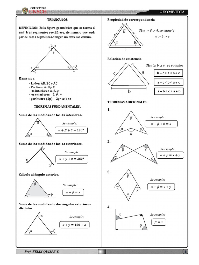 Ejercicios Resueltos de Triángulos PDF | PDF | Triángulo | Geometría ...