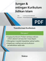 Kandungan & Kepentingan Kurikulum Pendidikan Islam