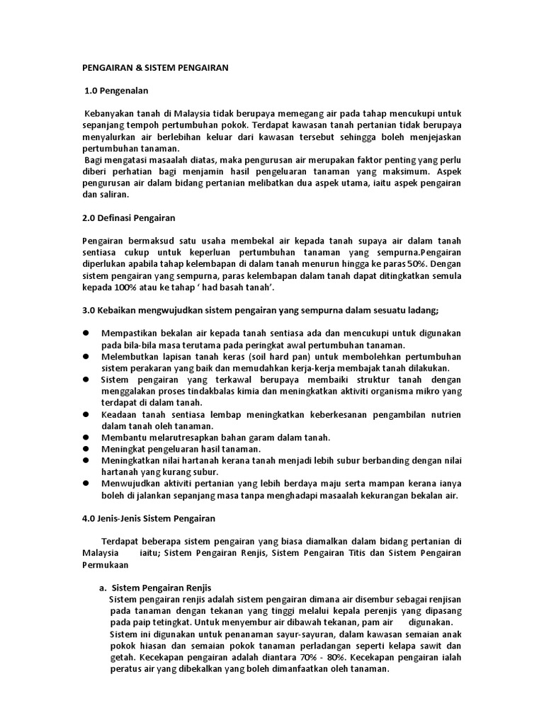Pengurusan Pengairan Pdf