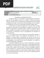 Resenha - Aprendizagem Na Modalidade à Distância