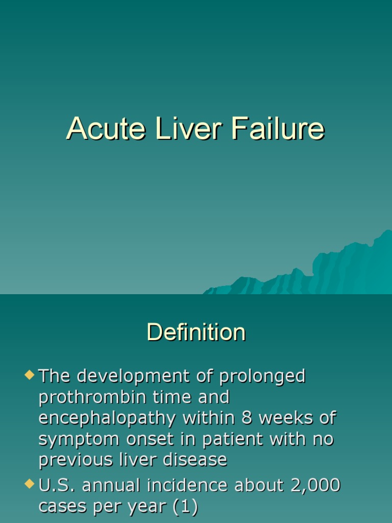 Causes and Management of Acute Liver Failure | PDF | Hepatitis C ...