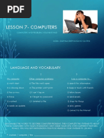 Lesson 7-Computers: Computers and Problems You Have Had