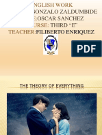 Gonzalo Zaldumbide Oscar Sanchez Third "E": English Work School: Name: Course: Teacher
