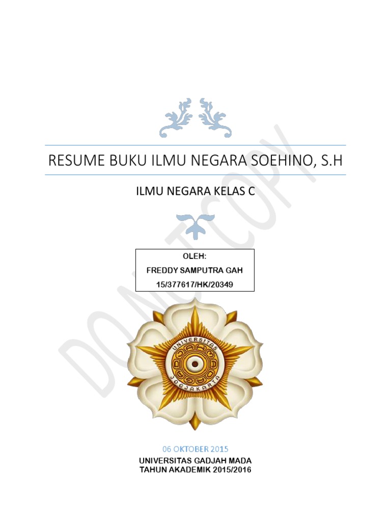 Resume Ilmu Negara Bab 1 Bab 7 Versi Pd