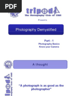 Photography - Part 1 (Basics n Camera)