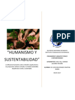 Humanismo y Sustentabilidad Ensayo 