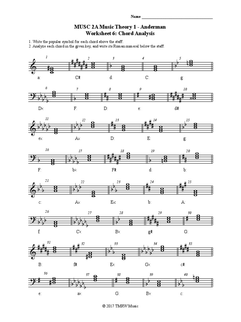 2a Worksheet 6 Classical Music Musical Compositions