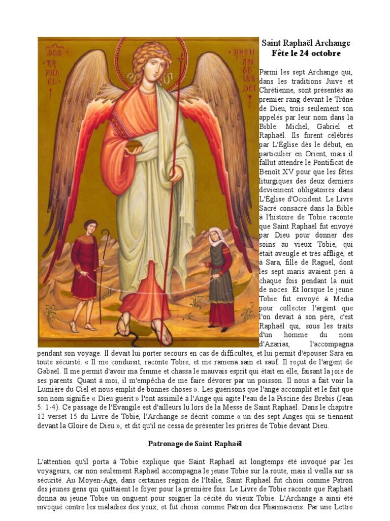 Neuvaine à Saint Raphaël Archange Pour Le Mariage Pdf