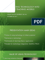 Jessica Love Tec 561 - Integrating Technology Into Teaching Models Presentation