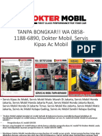 TANPA BONGKAR!! WA 0858-1188-6890, Dokter Mobil, Tempat Servis Mobil Honda Jakarta