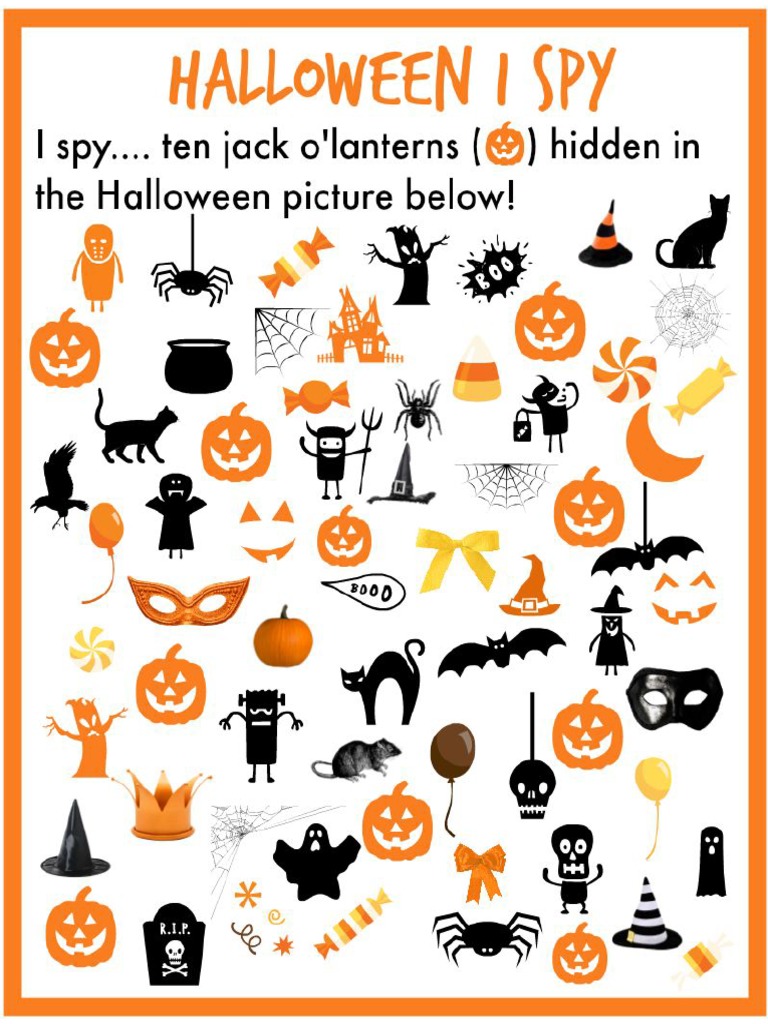 Printable Halloween I Spy | PDF