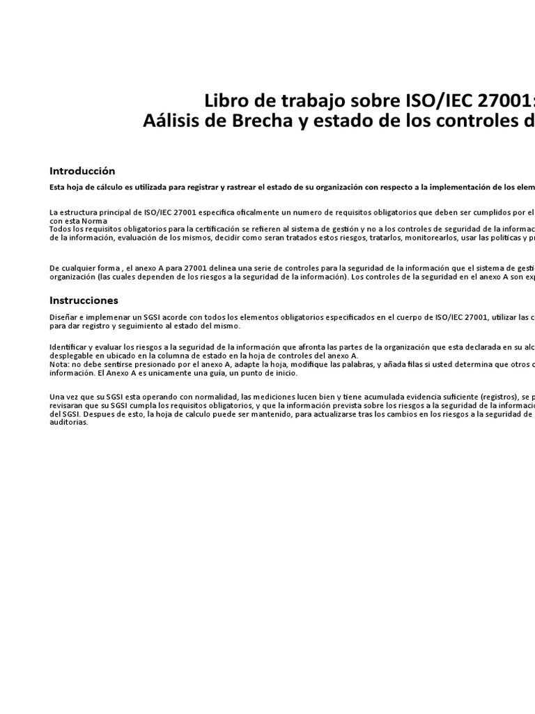 ISO 27001 Diagnostico | PDF | Seguridad de información | Malware