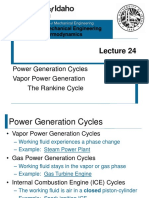 ME 322 Ideal Rankine Cycle ExampleThe title "TITLE ME 322 Ideal Rankine Cycle Example