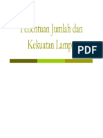 Penentuan Jumlah Dan Kekuatan Lampu