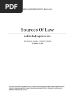 Sources of Law: A Detailed Explanation