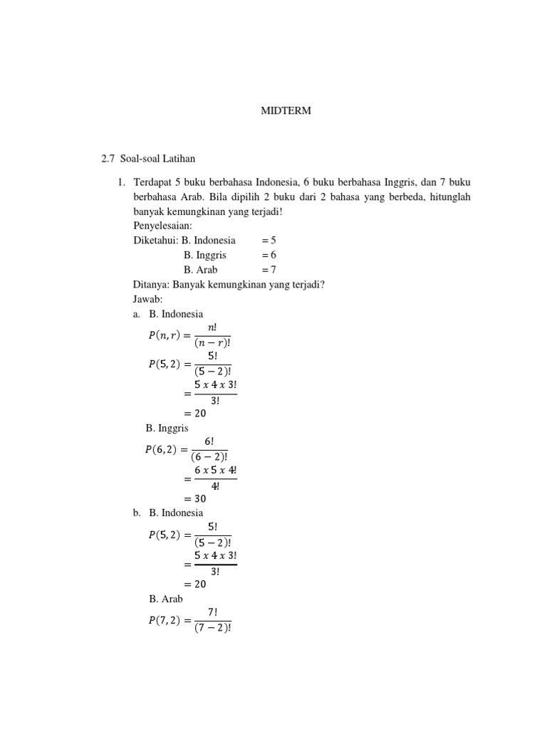 Soal Matematika Diskrit dalam Bahasa Arab | PDF | Metode & Bahan Ajar