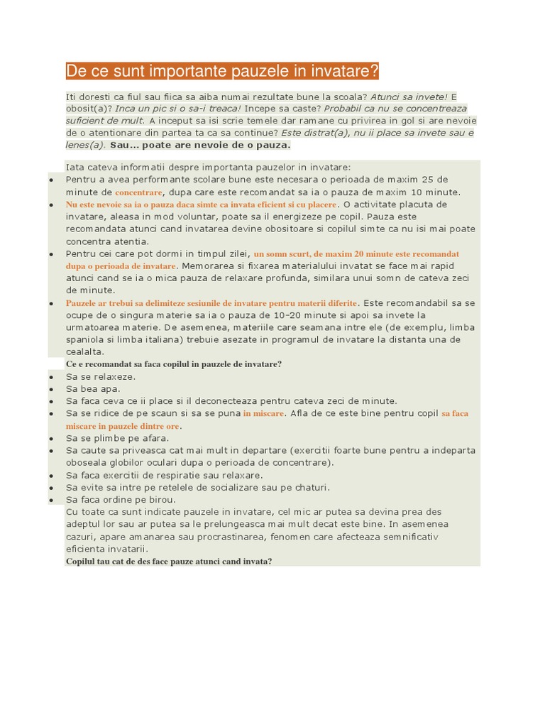 Despre Invatat | PDF