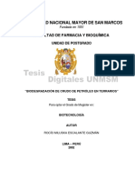 Biodegradación de Petróleo Crudo en Terrarios PDF