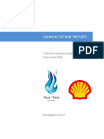 Consultation Report: A Field Development Plan For The Cyprus Gas Field