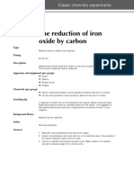 The Reduction of Iron Oxide by Carbon: 90 Classic Chemistry Experiments