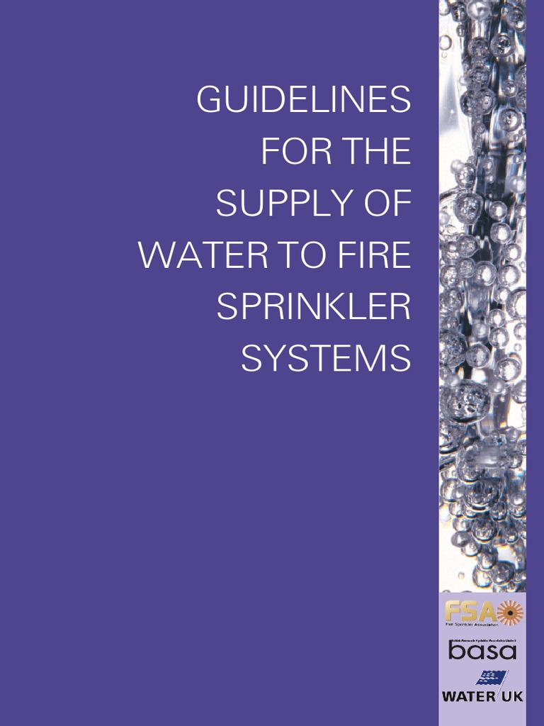 Guidelines To Water Supply PDF | PDF | Fire Sprinkler System | Valve