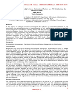 Examining The Relationship Between Motivational Factors and Job Satisfaction An Empirical Study