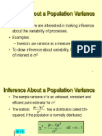 Inference About A Population Variance