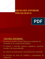 Uso y abuso del informe psicologico.ppt