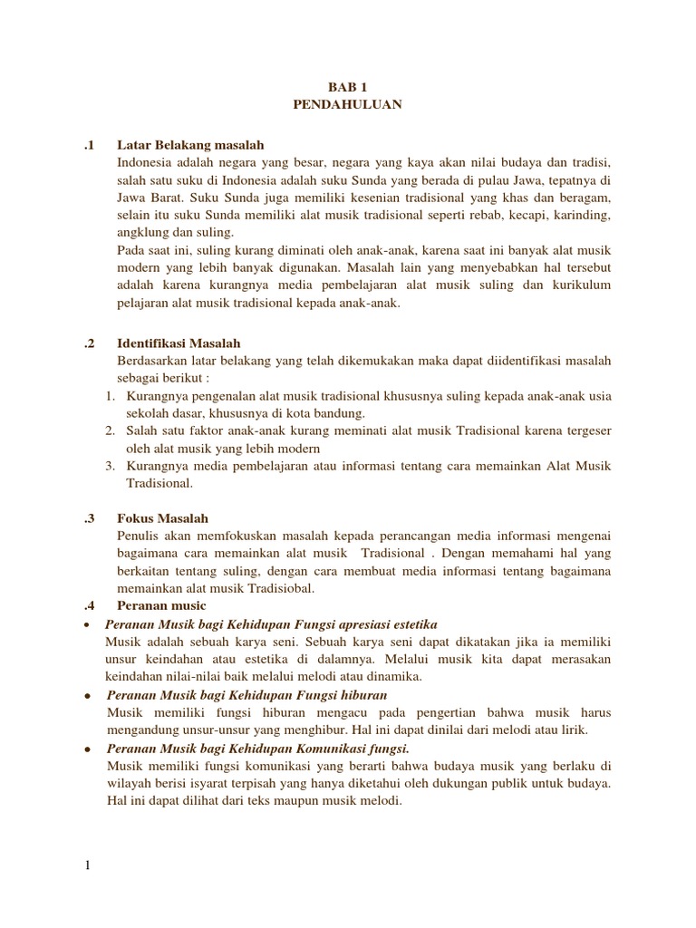 Makalah Musik Tradisional