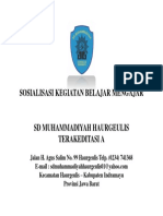 Sosialisasi Kegiatan Belajar Mengajar