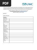UWC Application Consent Form 2025 | PDF | Legal Guardian | Consent
