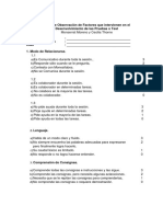 Ficha de Observación de Factores Que Intervienen en El Desenvolvimiento de Las Pruebas o Test PDF