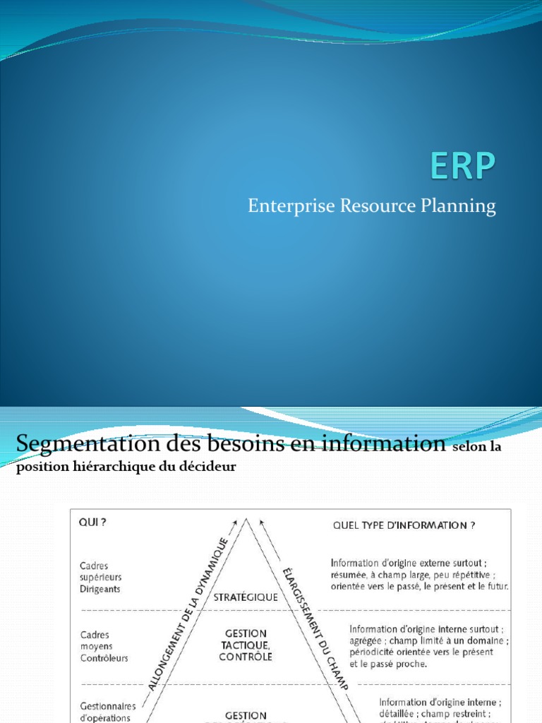ERP : Avantages et Inconvénients | PDF | Progiciel de gestion intégré ...