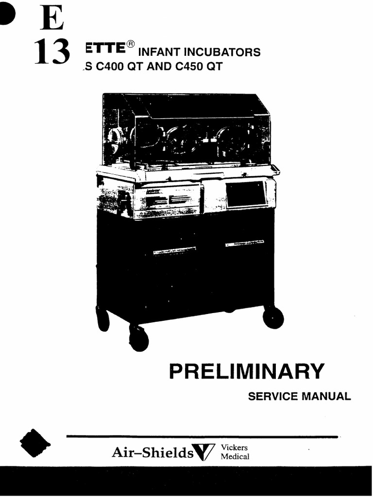 AirShields Isolette C400 Infant Incubator Service Manual PDF PDF