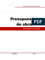 Presupuestos de Obra -Arq. José César Picasso Juárez