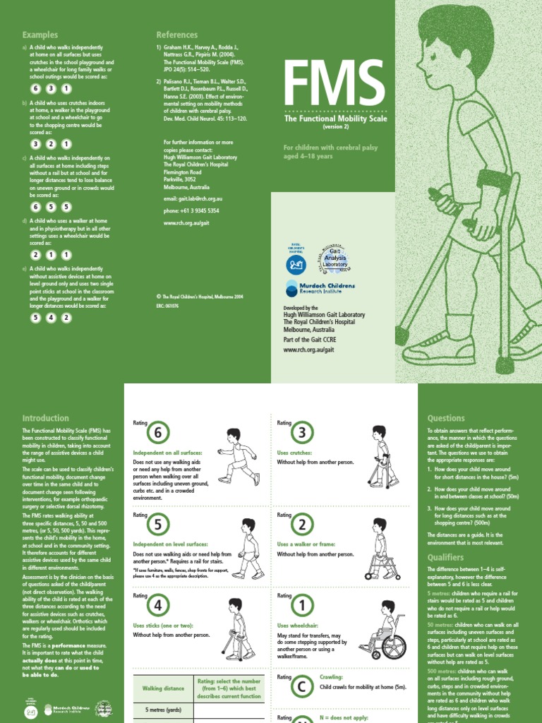 The Functional Mobility Scale Version 2 Wellness