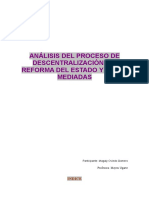 Analisis Del Proceso Descentralización Del Perú