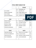 Jadwal Piket Harian Uks: Senin Selasa