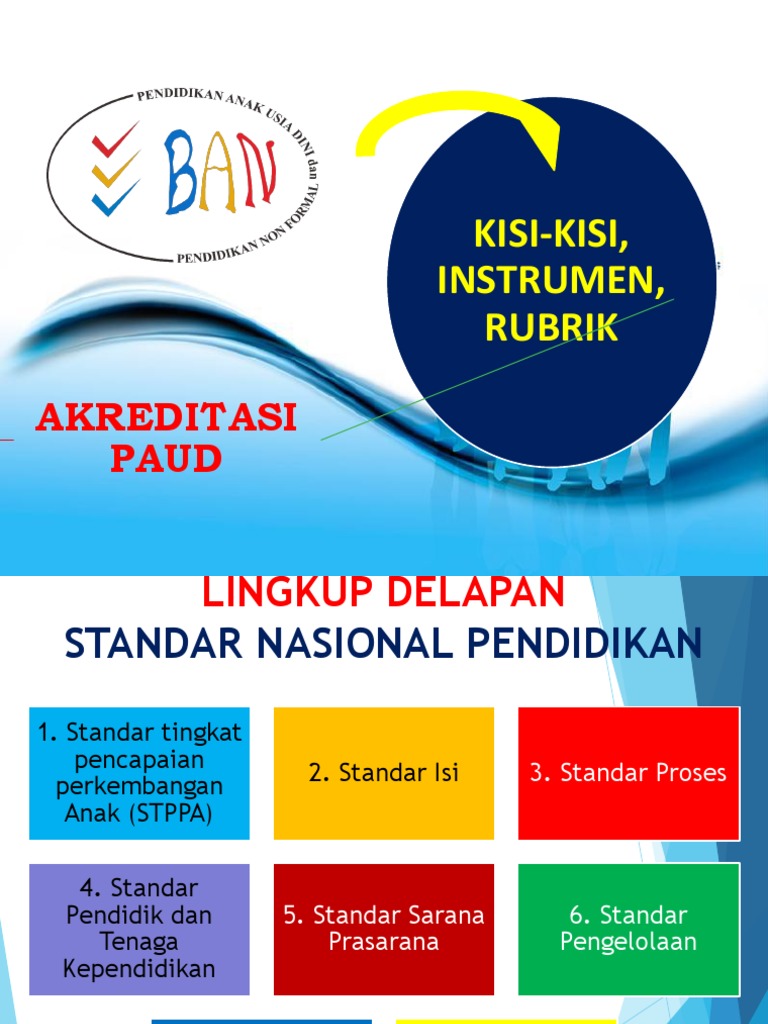 4 Kisi Kisi Instrumen Rubrik Akreditasi Paud Pptx