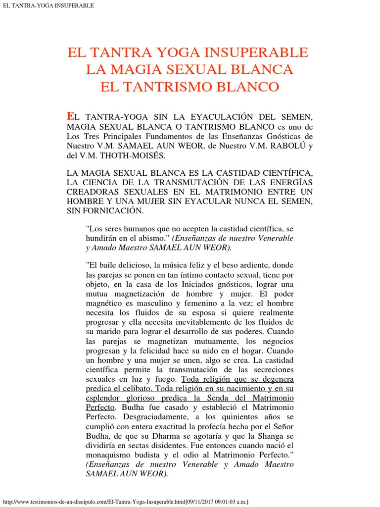 Tantra Blanco y Castidad Científica | PDF | Tantra | Castidad