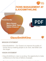 GSK Operations Management