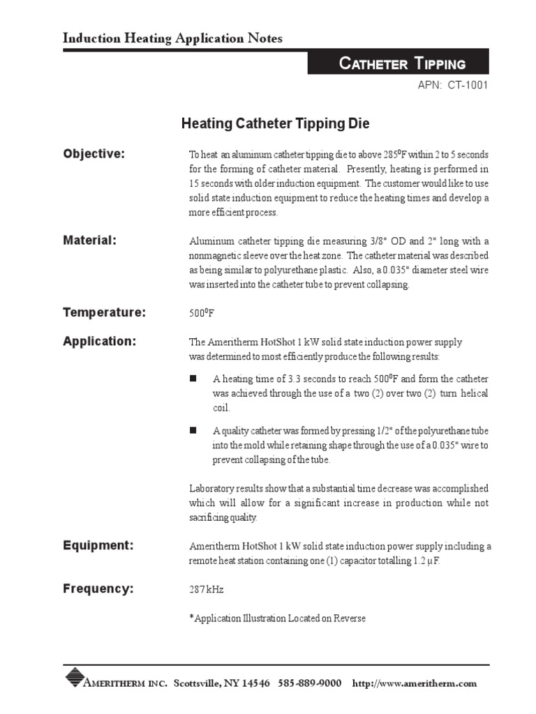 Catheter Tipping with Induction Heating | PDF | Manufactured Goods ...