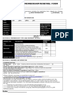 Membership/Renewal Form: New Membership Renewal Changes For Directory? Section 1: Member Contact Information