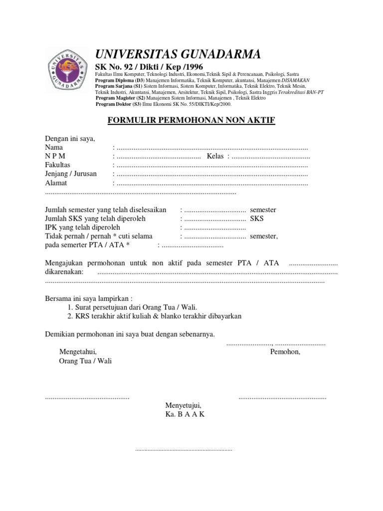 Contoh Surat Izin Orang Tua Untuk Bekerja Di Luar Negeri Belajar