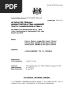 J Kennedy - upper tribunal decision