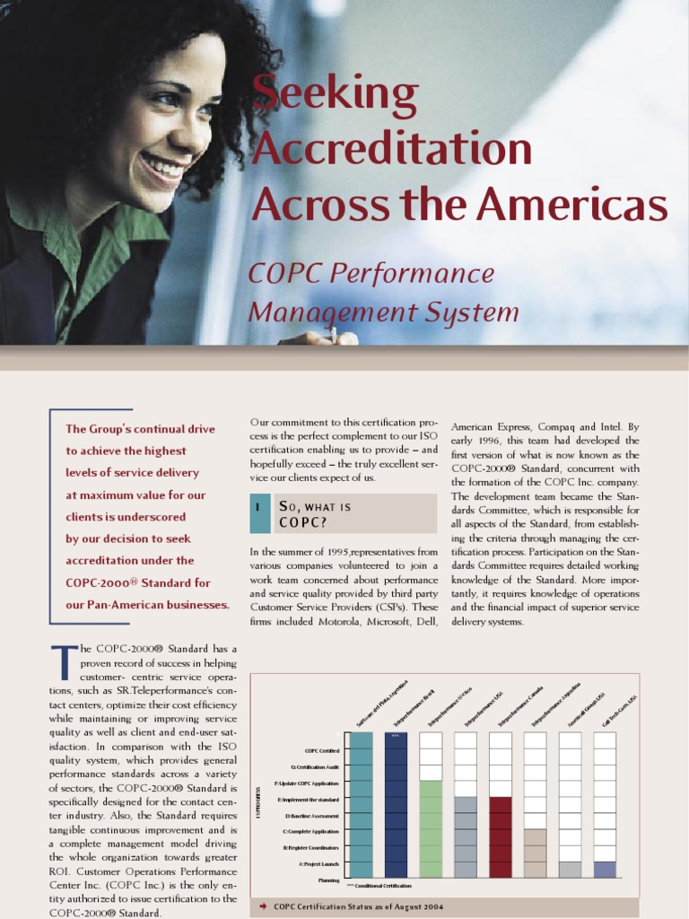 Seeking Accreditation Across The Americas: COPC Performance Management ...